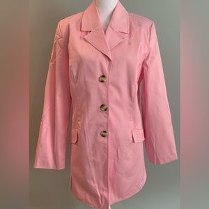 Pink long dress jacket NWT